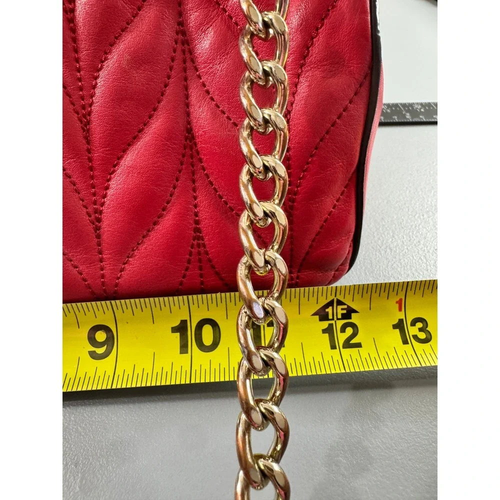 Kate Spade Shoulder Bag Women Medium Red Good Quilted Leather Briar Lane Emelyn